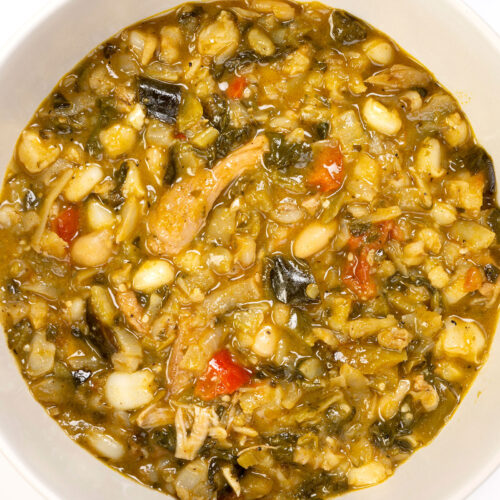 Green Posole stew
