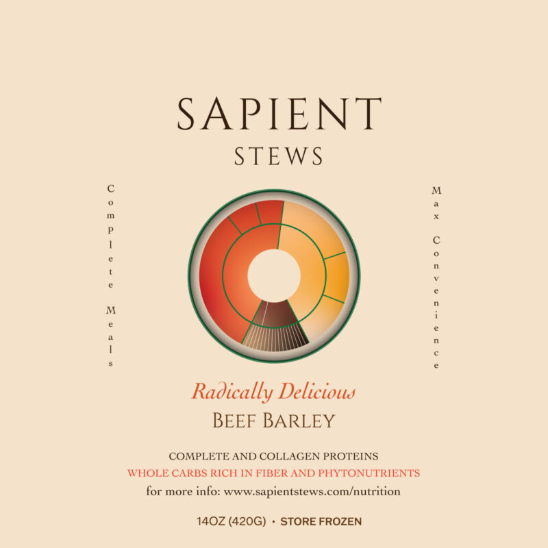 Beef Barley stew bag front