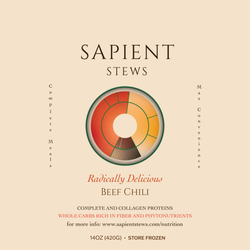 Beef Chili stew bag front